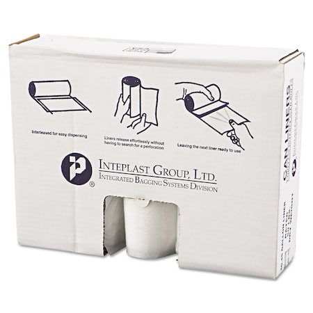 Integrated Bagging Systems 45 gal Trash Bags, 40 in x 46 in, Heavy-Duty, 12 microns, Clear, 250 PK VALH4048N14